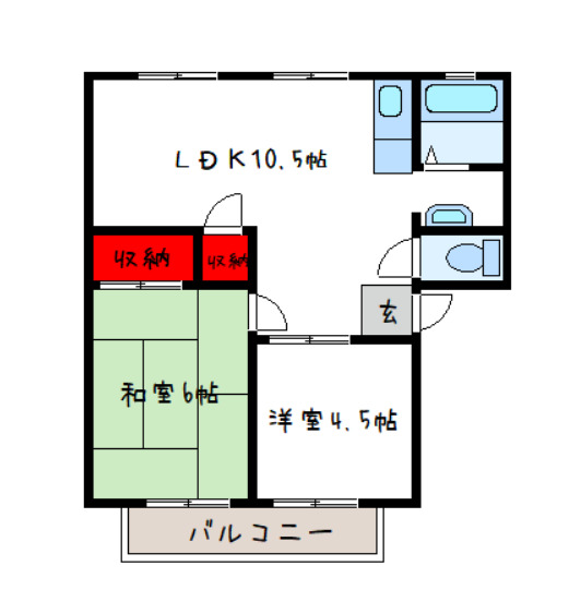 2階の間取り図
