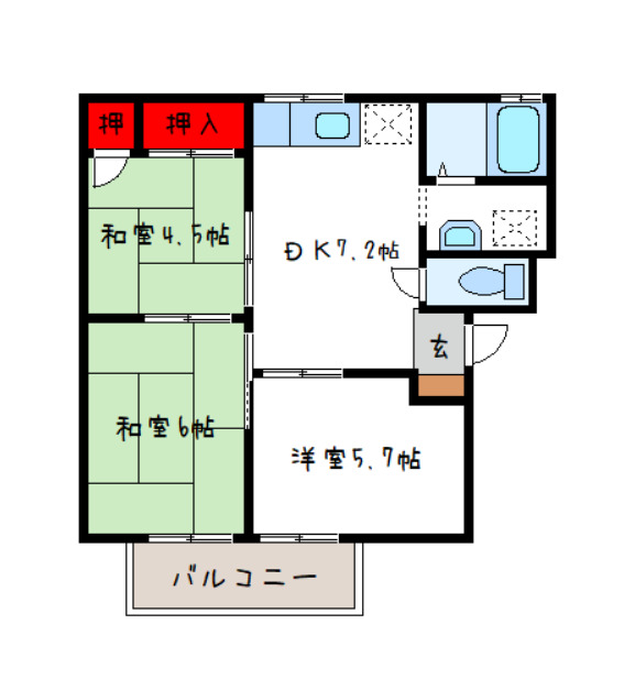1階の間取り図