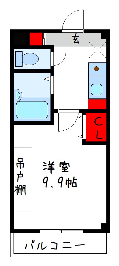 4階の間取り図