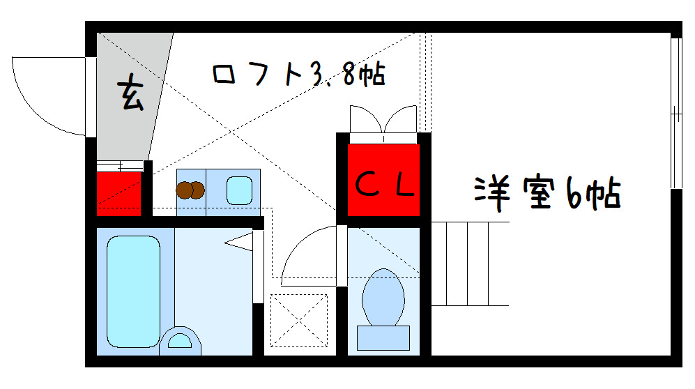 2階の間取り図