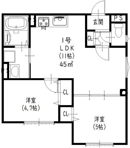 3階の間取り図