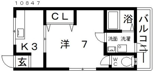 2階の間取り図