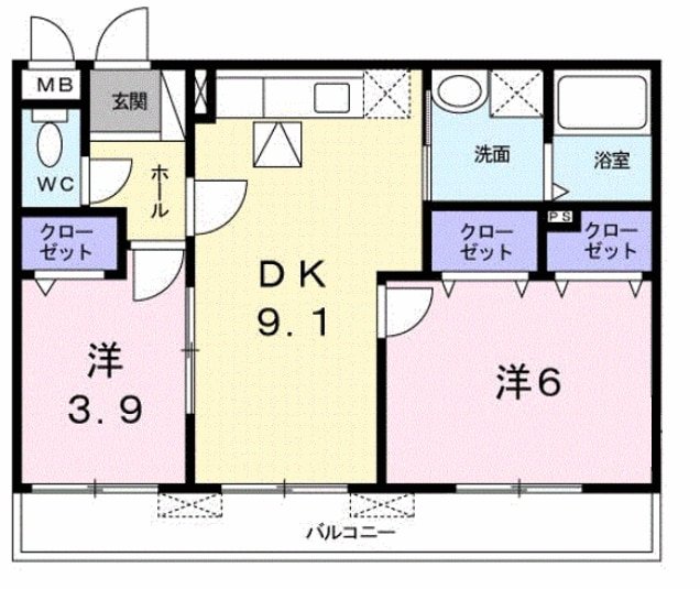 1階の間取り図
