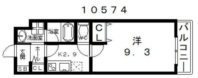 2階の間取り図