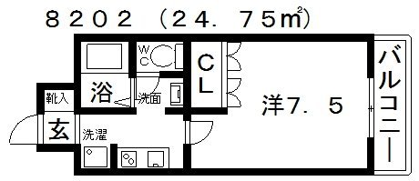 2階の間取り図