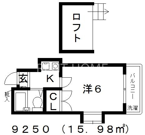 2階の間取り図