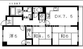 5階の間取り図