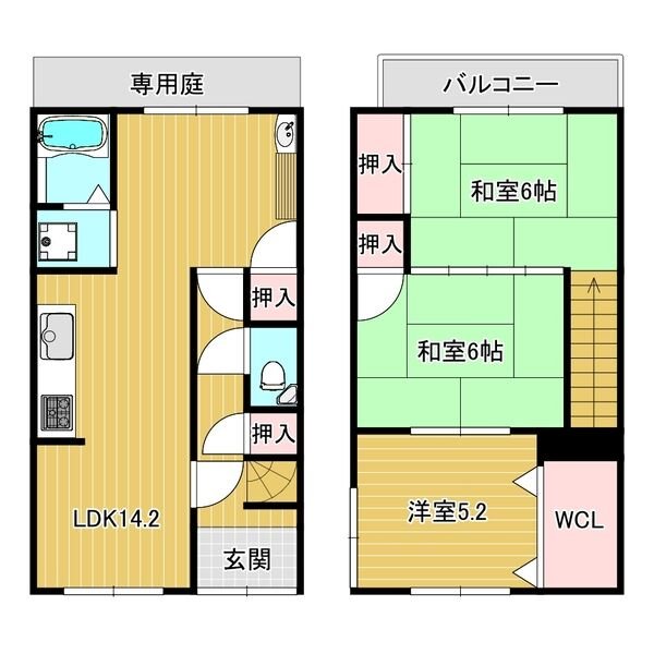 -階の間取り図