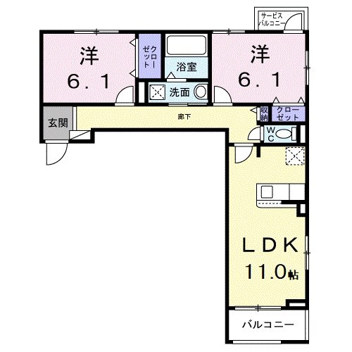 3階の間取り図