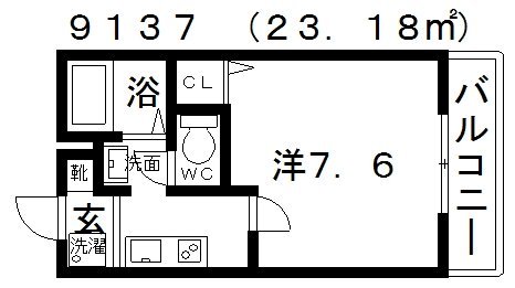 2階の間取り図