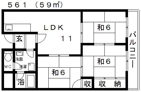 1階の間取り図