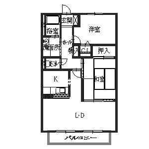 2階の間取り図