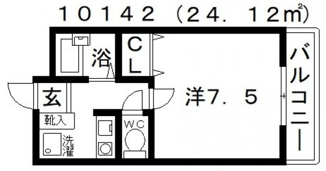 1階の間取り図
