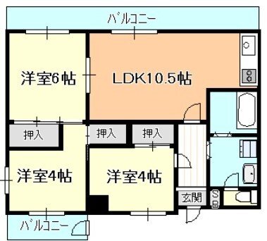5階の間取り図
