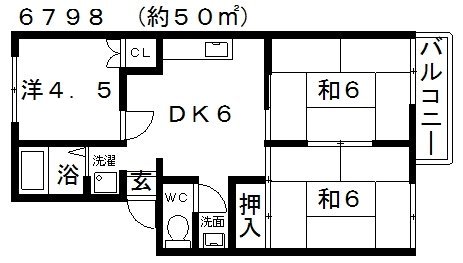 2階の間取り図