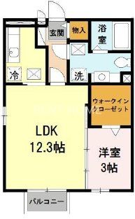 2階の間取り図