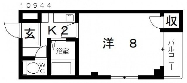 2階の間取り図