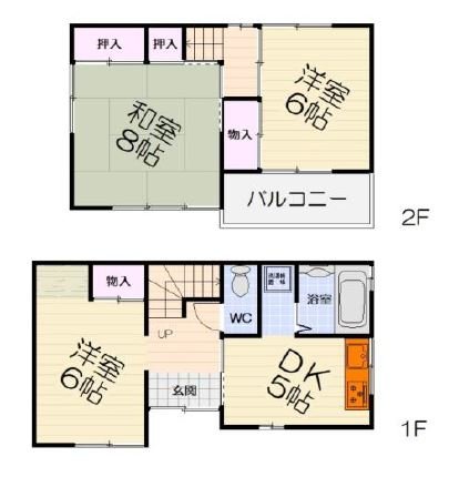-階の間取り図