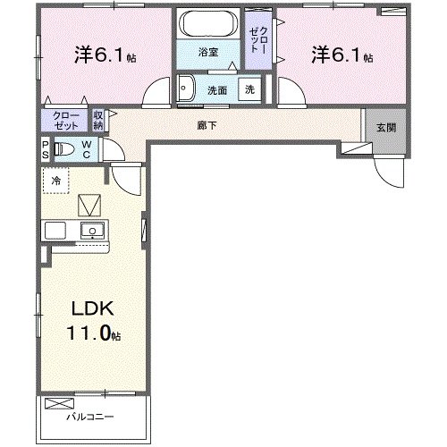 1階の間取り図
