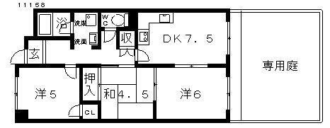 1階の間取り図