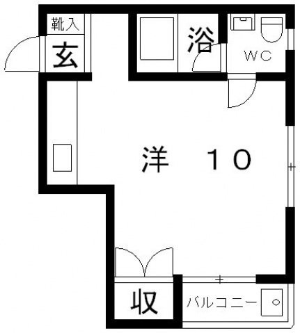 4階の間取り図