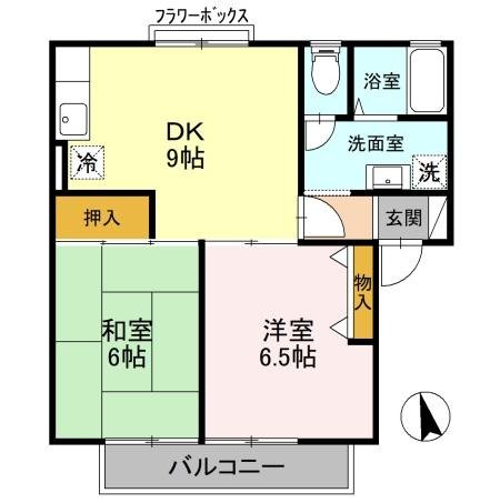 2階の間取り図
