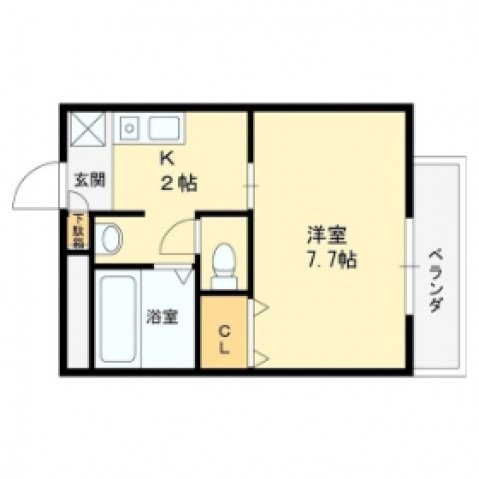 2階の間取り図