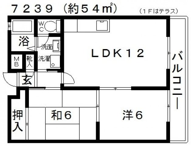 2階の間取り図