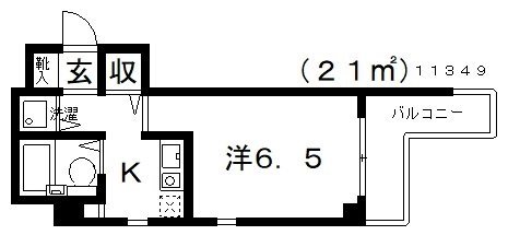 3階の間取り図
