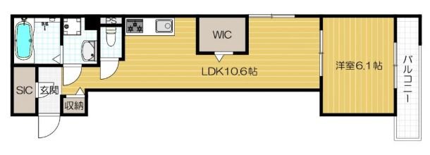 1階の間取り図