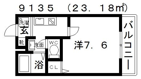 2階の間取り図