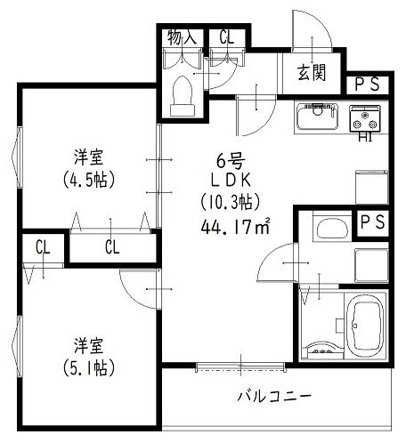 3階の間取り図