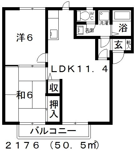 2階の間取り図