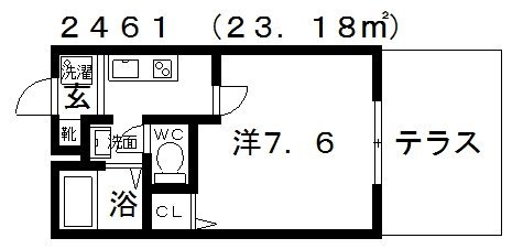 1階の間取り図