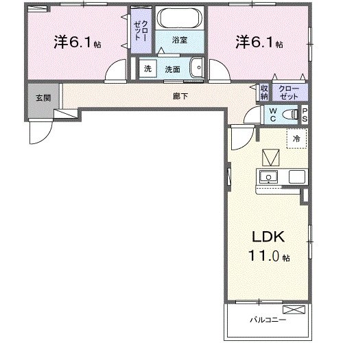 1階の間取り図