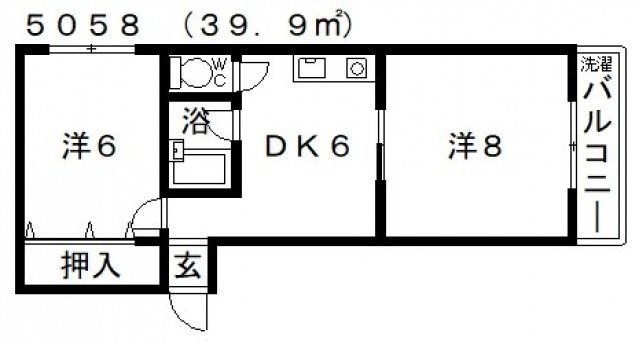 2階の間取り図