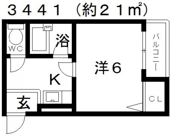 3階の間取り図