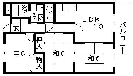 2階の間取り図