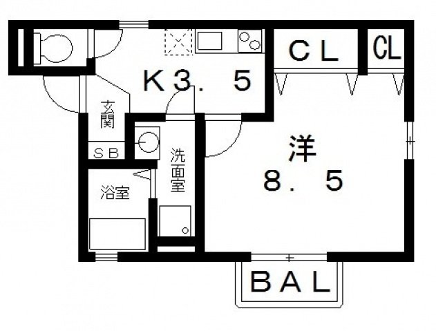 1階の間取り図