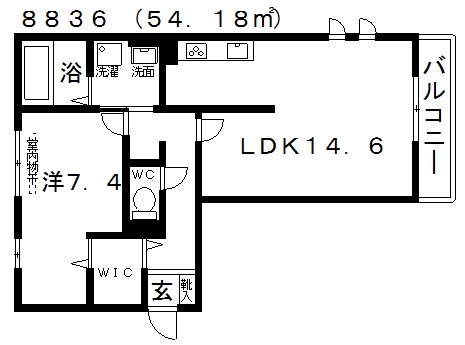 1階の間取り図