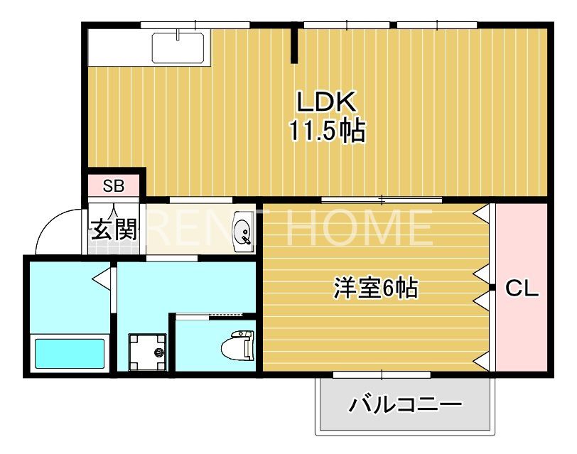 2階の間取り図