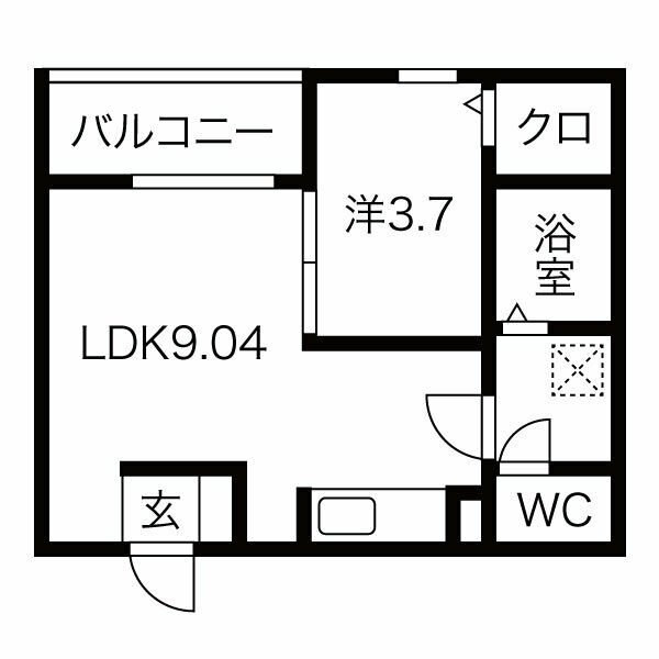 1階の間取り図