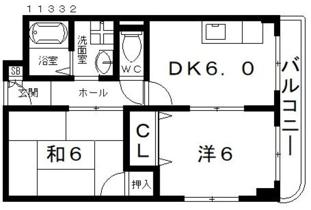 2階の間取り図