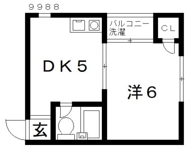 4階の間取り図