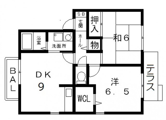 1階の間取り図