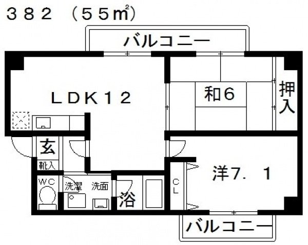 3階の間取り図