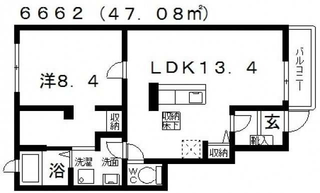 1階の間取り図