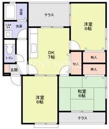1階の間取り図