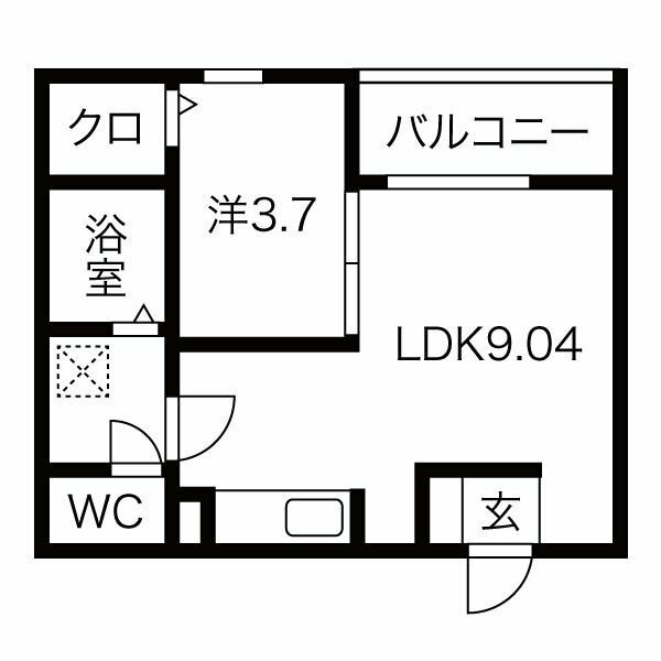 2階の間取り図