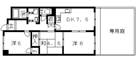 1階の間取り図